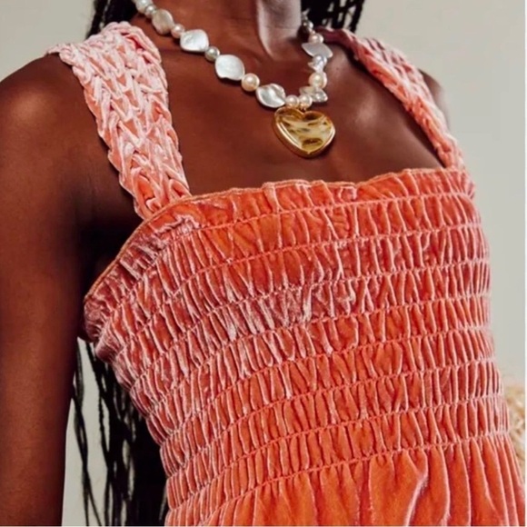 FREE PEOPLE Velvet Camille Midi Dress Size XS NWT - Picture 4 of 7